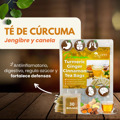 TÉ DE CÚRCUMA, JENGIBRE Y CANELA - OFERTA